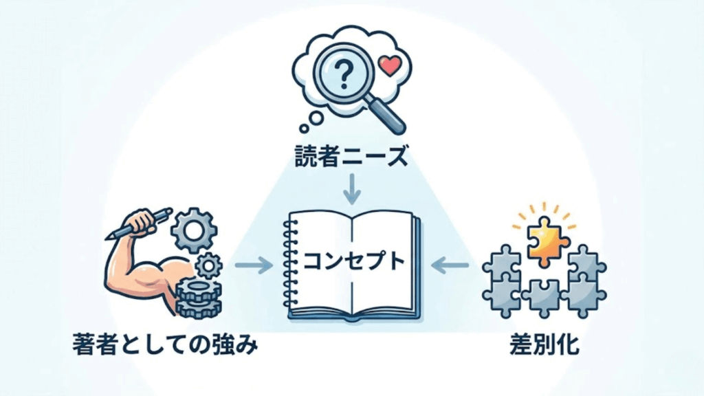 出版企画書のコンセプトで見るべき「3つの視点」